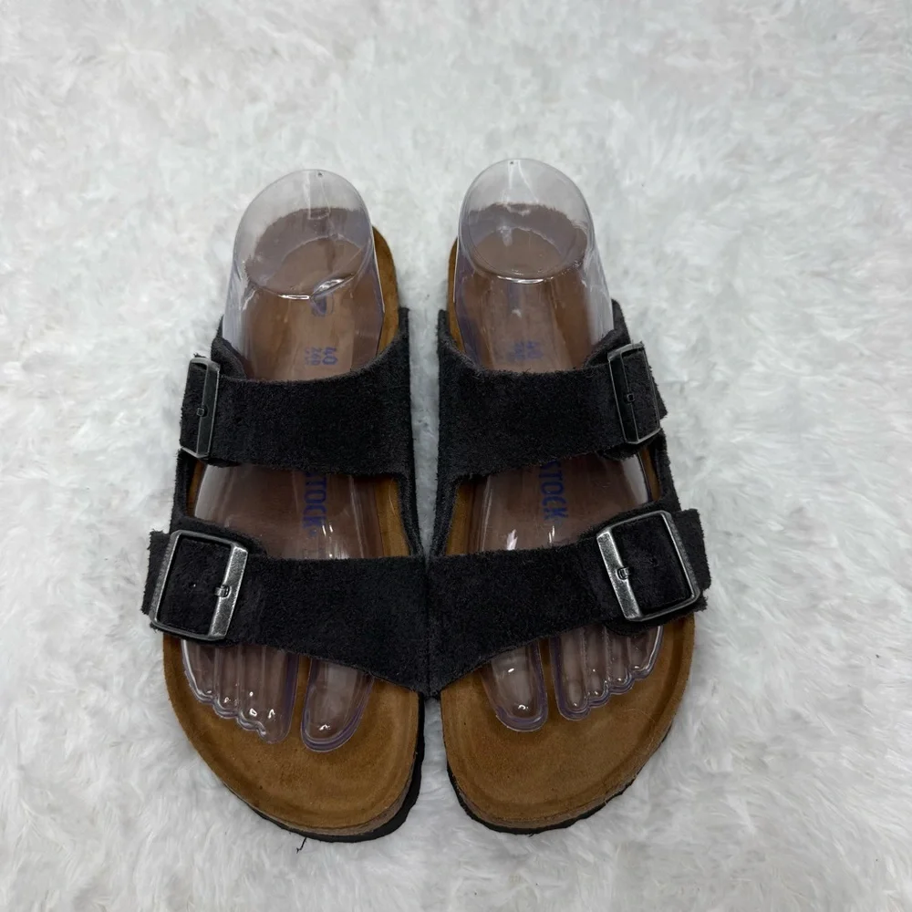 Birkenstock Arizona Suede Sandals Black | EU 40 US 9–9.5 - Picture 12 of 13
